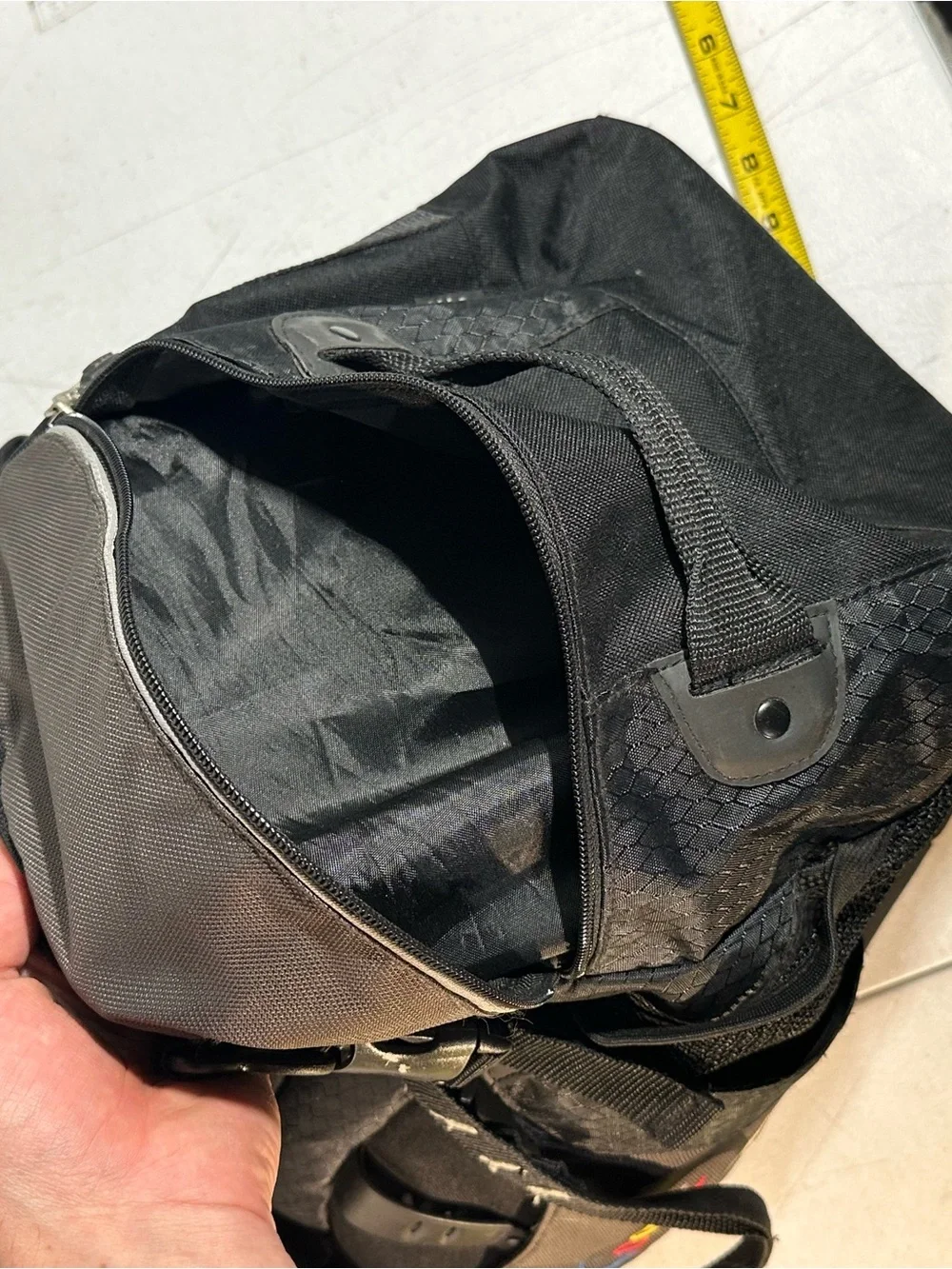 google Black and Gray Logo Duffel Bag